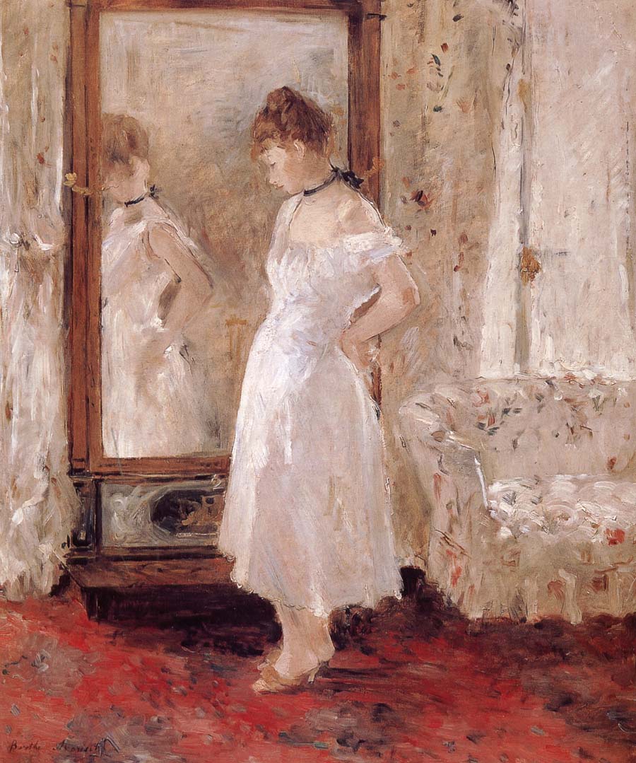 Berthe Morisot The Woman in front of the mirror